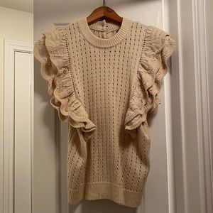 Button-back sweater top